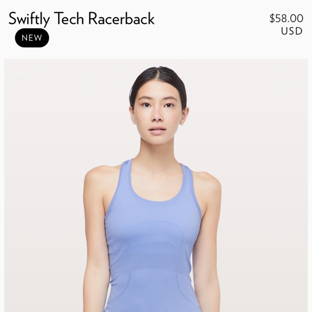 Lulu Lemon Swiftly Tech Racerback Tank